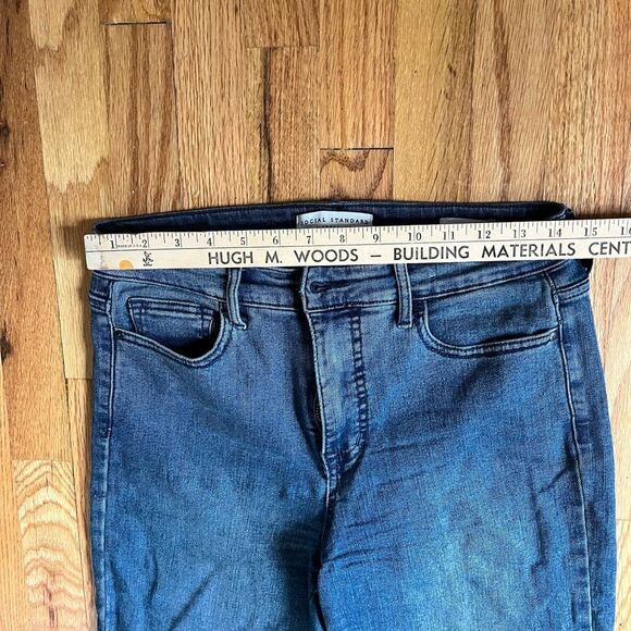 Sanctuary Blue Straight Jeans Classic Denim - Picture 3 of 7